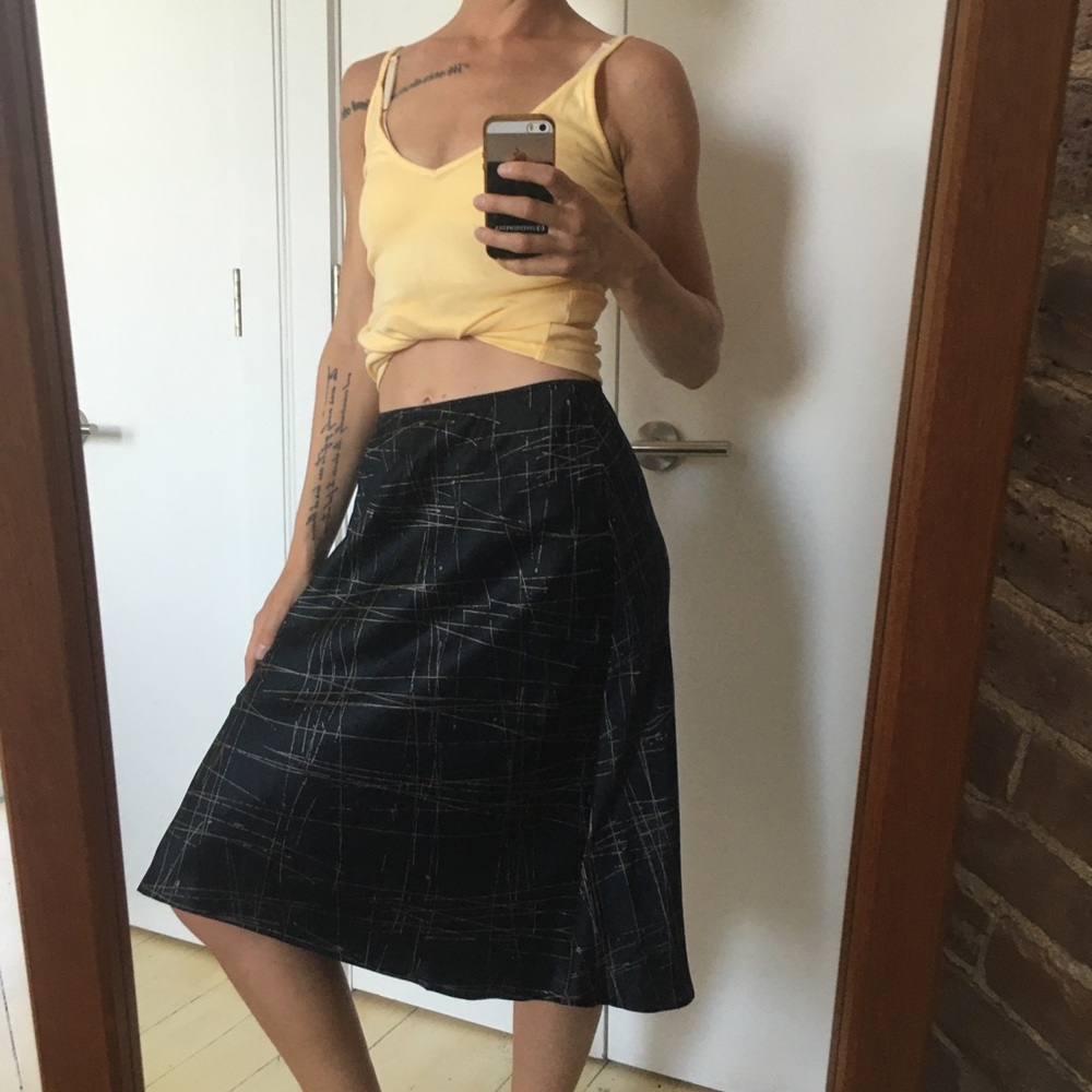 The Limited Silk Skirt XS
